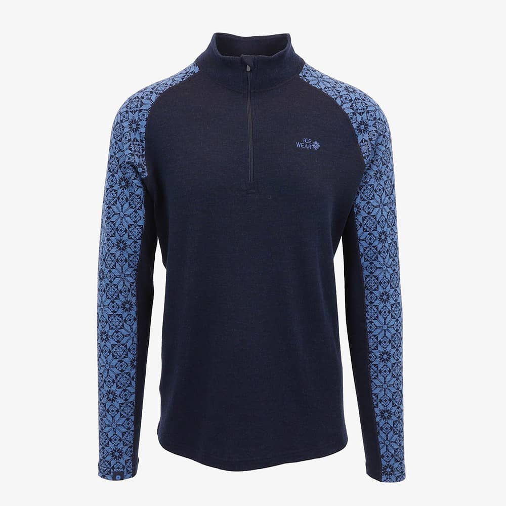 Hvitanes thermisches Herren-Wollshirt