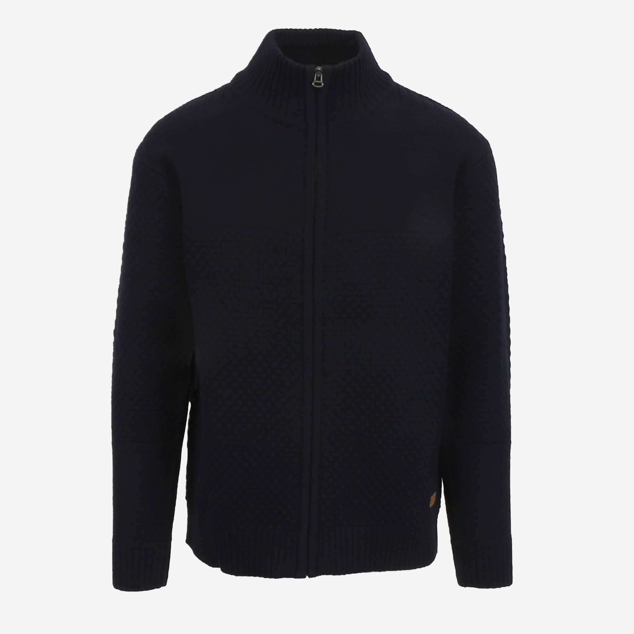 Meyvant Wollstrickjacke mit Reißverschluss 