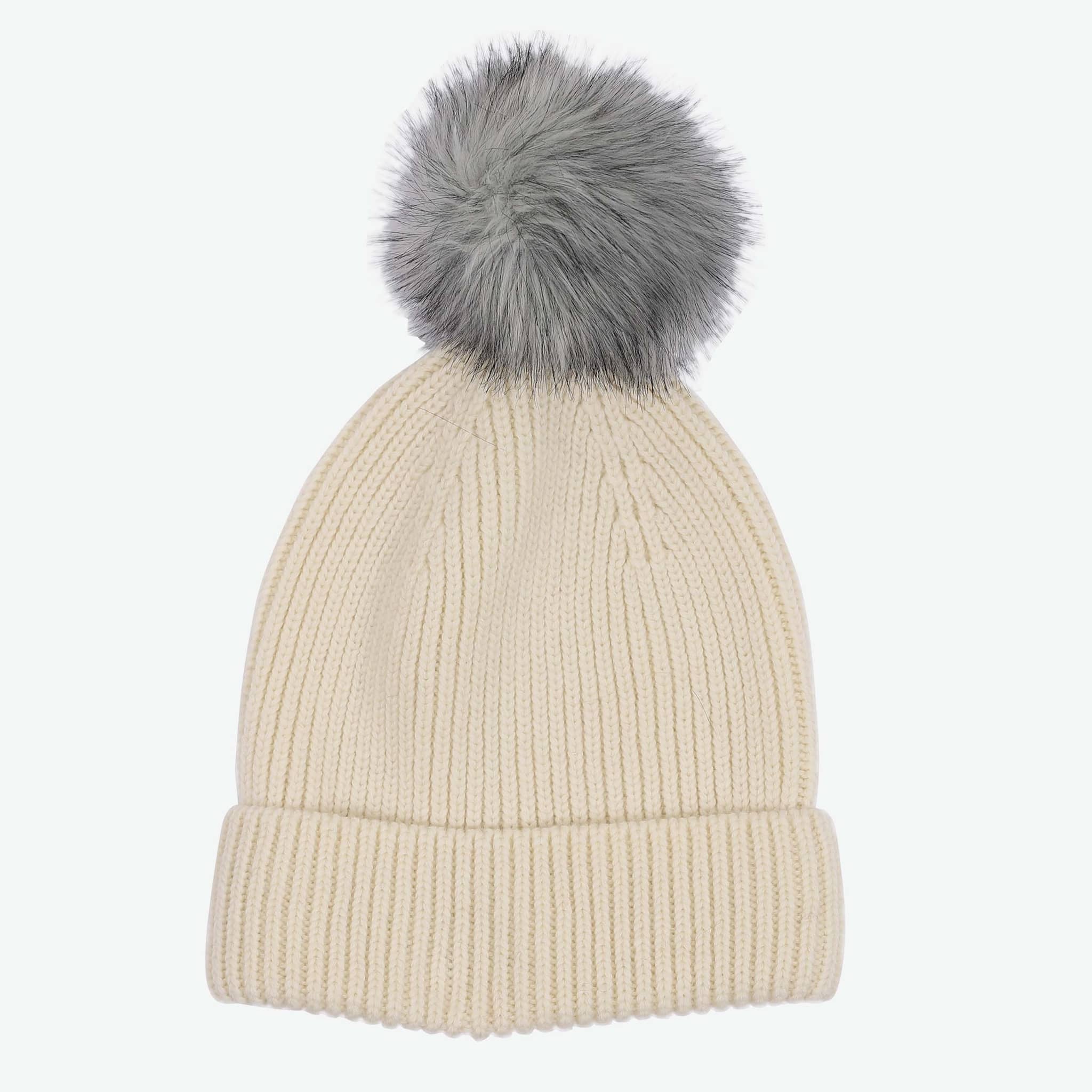 Vigur wool warm hat with pompom
